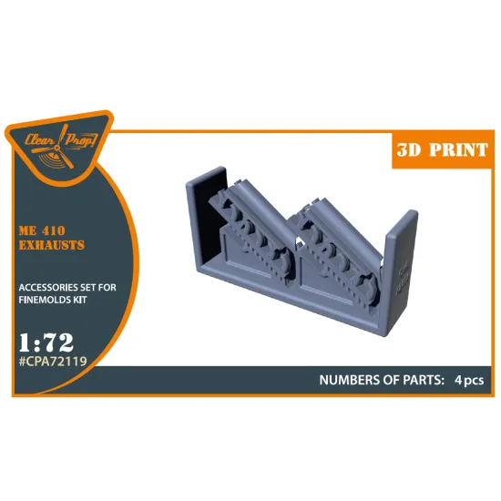 Clear Prop Cpa72119 1/72 Me410 B1 U2 U4 R4 Exhausts For Finemolds Kits Aircraft Accessories