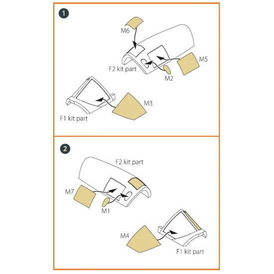 Clear Prop Cpa72121 1/72 Fairey Delta 2painting Mask On Yellow Kabuki Paper For Dora Wings Kit Aircraft Accessories
