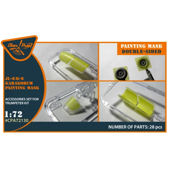 Clear Prop Cpa72130 1/72 K 8 Jl 8 Karakorum Double Sided Painting Mask On Yellow Kabuki Paper For Trumpeter Kit