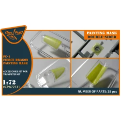 Clear Prop Cpa72131 1/72 Fc 1 Fierce Dragon Double Sided Painting Mask On Yellow Kabuki Paper For Trumpeter Kit