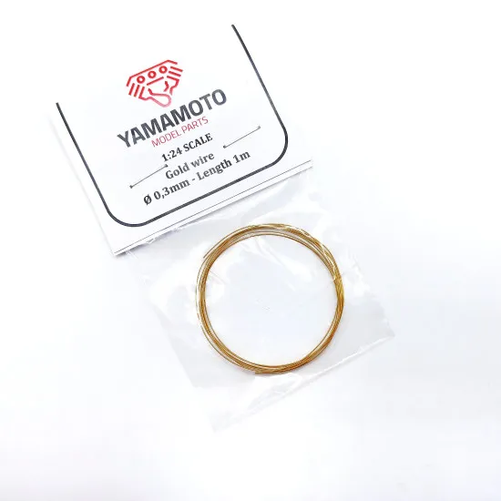 Yamamoto Ymptun87 1/24 Gold Wire 0,3mm 1m Upgrade Kit