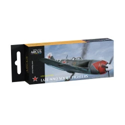 Arcus 1002 Enamel paints set Late-WW2 Soviet Fighters 6 colors in set