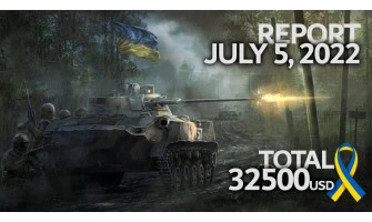 Report July 5, 2022. Purchases for your donations