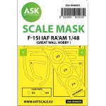 Ask M48003 1/48 Painting Mask For F-15i Raam For Great Wall Hobby