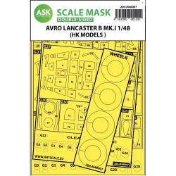 Ask M48007 1/48 Painting Mask For Avro Lancaster Mk.i B For Hk Models