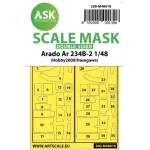 Ask M48018 1/48 Double-sided Painting Mask For Arado Ar 234b-2 For Hasegawa / Hobby2000
