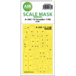 Ask M48084 1/48 Double-sided Painting Mask A-26c-15 Invader For Icm