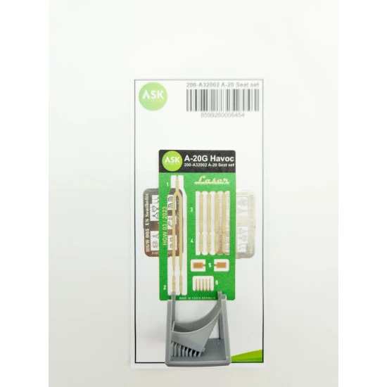 Ask A32002 1/32 A-20 Havoc - Seat Set Early Type With Textil Seat Belts Pe Belts