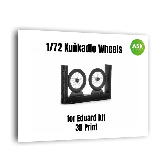 Ask A72002 1/72 Vbs Kunkadlo Aircraf Wheels For Eduard Kit - 3d Print Set Resin
