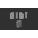Ask A72005 1/72 Jerry Can 20 Litre, Wehrmacht German Army Wwii Resin 10pcs
