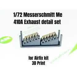 Ask A72011 1/72 Messerschmitt Me 410a Exhaust Detail Set Rec. Kit Airfix Resin