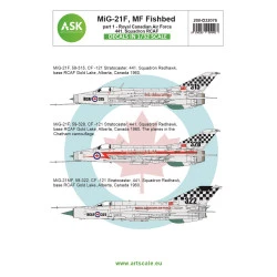 Ask D32076 1/32 Mig-21f Mf Fishbed / Cf-121 Redhawk Canada Af 441. Squadron