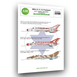 Ask D32078 1/32 Mig-21f-13 Fishbed Part 4 - Izraeli Air Force 101 Squadron Decal