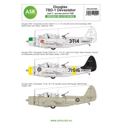 Ask D32085 1/32 Douglas Tbd-1 Devastator Part 3 - Pre-war Period 1940 Decal