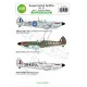 Ask D48010 1/48 Spitfire Mk.ixc And Mk.ixe Part 1 Greece, Burma Limited Ed Decal