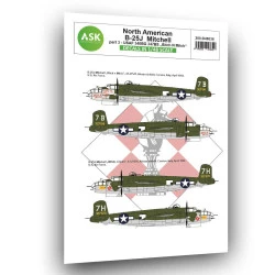 Ask D48038 1/48 B-25j Mitchell Part 3 - Us Air Force Bitch N Mitch Mediterranean