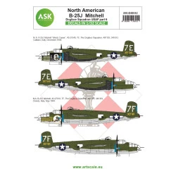 Ask D48042 1/48 B-25j Mitchell Part 6 - Us Dogface Squadron Watch Copier, Willie