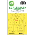 Ask M32028 1/32 Mosquito Fb Mk.vi Double-sided Express Masks For Tamiya