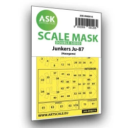 Ask M48016 1/48 Junkers Ju 87d-3 Double-sided Painting Mask For Hasegawa / Hobby2000