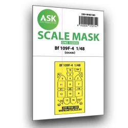 Ask M48180 1/48 Messerschmitt Bf 109f One-sided Express Mask For Eduard