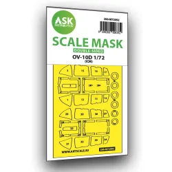 Ask M72092 1/72 Ov-10d Bronco Double-sided Express Fit Painting Mask For Icm