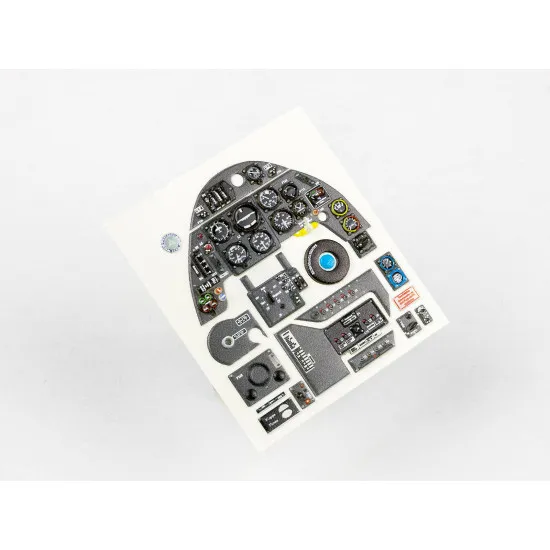 Red Fox Qs-24004 1/24 Messerschmitt Bf 109g-6 With Wfr Gr 21 Rocket Panel Quick Set 3d Acrylic Instrument Panel