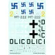 Techmod 24007 1/24 Messerschmitt Bf 109g-2 With Masks Fighter Wet Decal