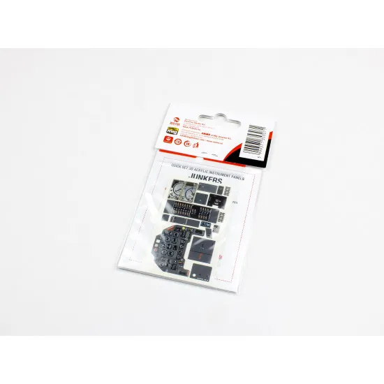 Red Fox Qs-24008 1/24 Junkers Ju 87b-2 Stuka Set 3d Acrylic Instrument Panel