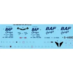 26decals 144-1000 1/144 Baf British Air Ferries Atl98 Carvair Laser Decal