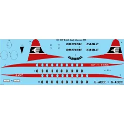 26decals 144-1017 1/144 British Eagle Vickers Viscount 700 Laser Decal