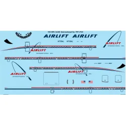 26decals 144-1091 1/144 Airlift International Boeing 707-320c Laser Decal