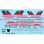 26decals 144-1106 1/144 Balkan Bulgarian Airlines Early Tupolev Tu-134a Laser Decal