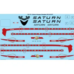 26decals 144-116 1/144 Saturn Douglas Dc-8-61 Laser Decal For Aircraft