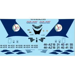 26decals 144-134 1/144 Silk Way Ilyushin Il-76 Laser Decal For Aircraft