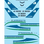 26decals 144-135 1/144 Uzbekistan Ilyushin Il-86 Laser Decal For Aircraft