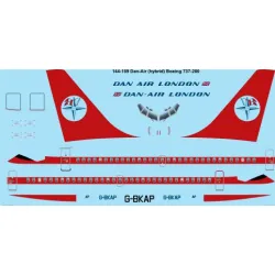 26decals 144-159 1/144 Dan Air Boeing 737-200 Laser Decal For Aircraft