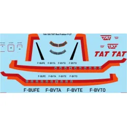 26decals 144-185 1/144 Tat Red Fokker F-27 Laser Decal For Aircraft