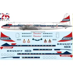 26decals 144-189 1/144 Braniff Douglas Dc-6b Laser Decal For Aircraft