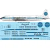 26decals 144-190 1/144 Pan Am Douglas Dc-6b Laser Decal For Aircraft