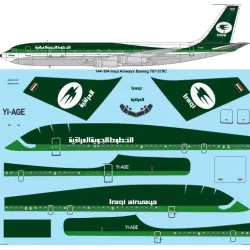 26decals 144-194 1/144 Iraqi Boeing 707-320c Laser Decal For Aircraft