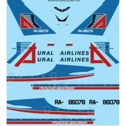 26decals 144-230 1/144 Ural Il-86 Laser Decal For Aircraft