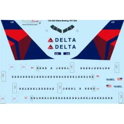 26decals 144-252 1/144 Delta New Boeing 757-200 Laser Decal For Aircraft
