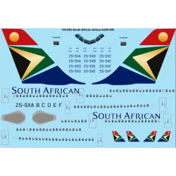 26decals 144-263 1/144 South African Airbus A340-300 Laser Decal For Aircraft
