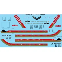 26decals 144-338 1/144 Alia Boeing 707-320c Laser Decal
