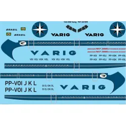 26decals 144-356 1/144 Varig Old Boeing 767-300 Laser Decal