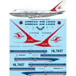 26decals 144-382 1/144 Korean Air Lines Boeing 747sp Laser Decal