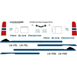 26decals 144-388 1/144 Fred Olsen Dougas Dc-6 Laser Decal