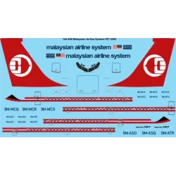26decals 144-400 1/144 Malaysian Mas Boeing 707-320c Laser Decal