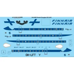 26decals 144-408 1/144 Finnair Douglas Dc-8-62 Laser Decal