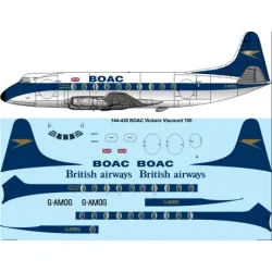 26decals 144-430 1/144 Boac Viscount 700 Laser Decal